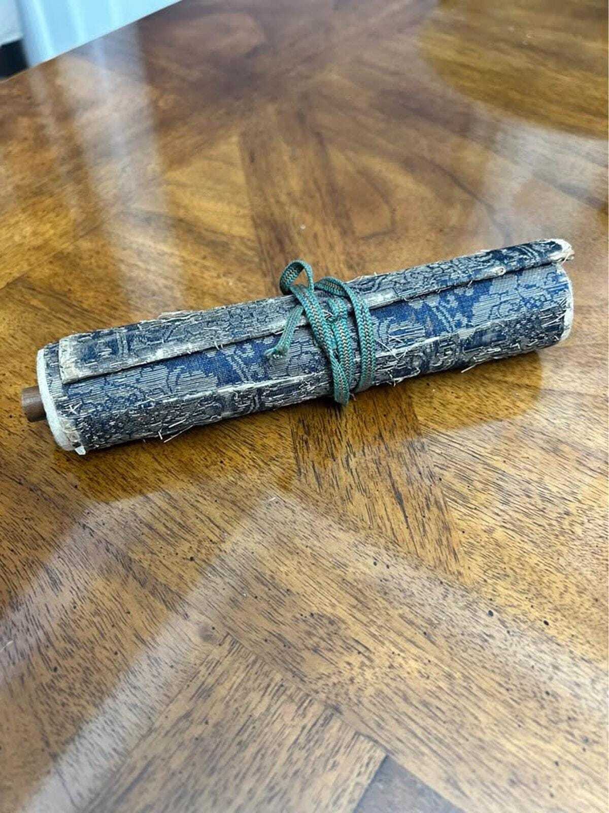 Antique Edo Period Japanese Makimono Scroll Sakai Clan Samurai Roster