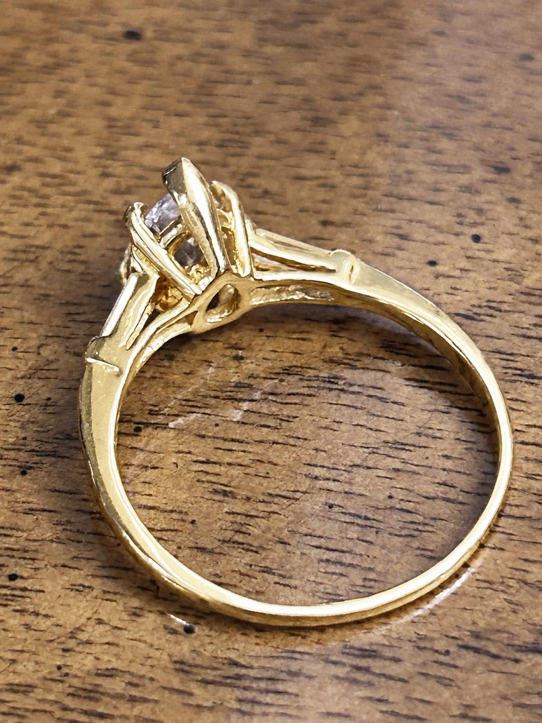 Vintage Pear-Shaped Natural Diamond Engagement Ring, Est. 1.14 CTW, Size 7.5, Full Appraisal