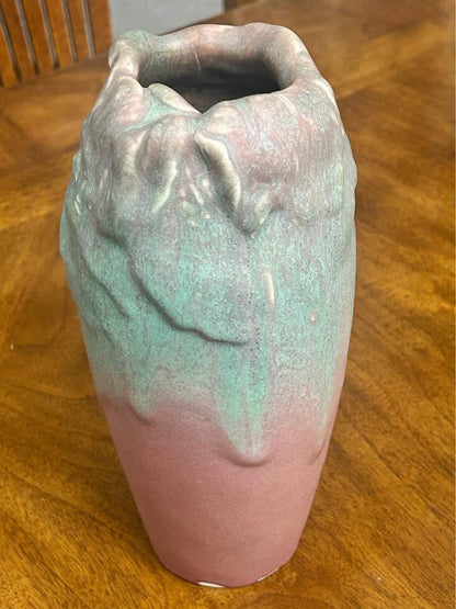 Antique 1907 Rookwood Pottery Matte Vellum Drip Glaze Vase Shape 1005