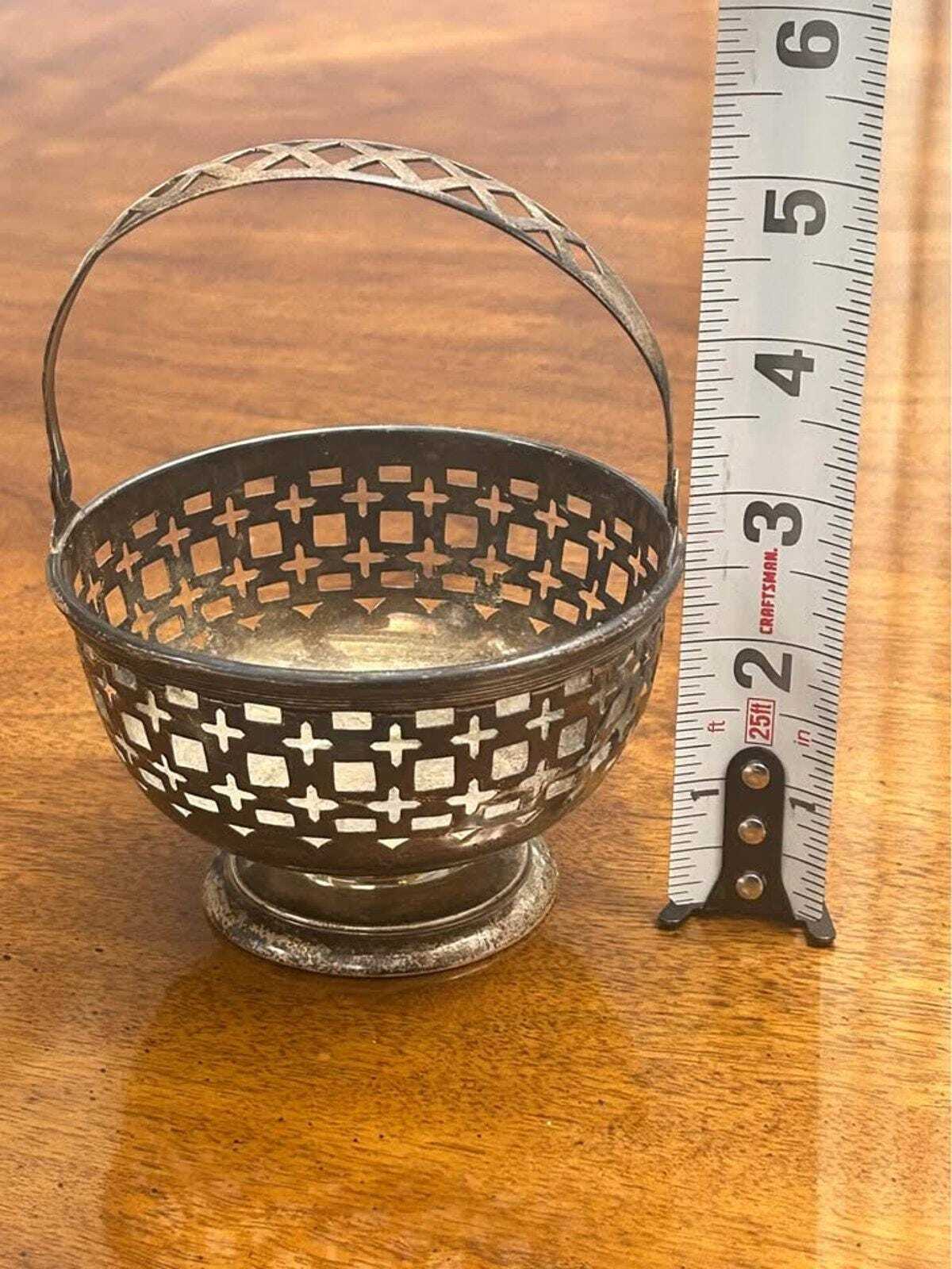 Antique 1913 Smith Patterson Sterling Silver Brae Burn Golf Trophy Basket