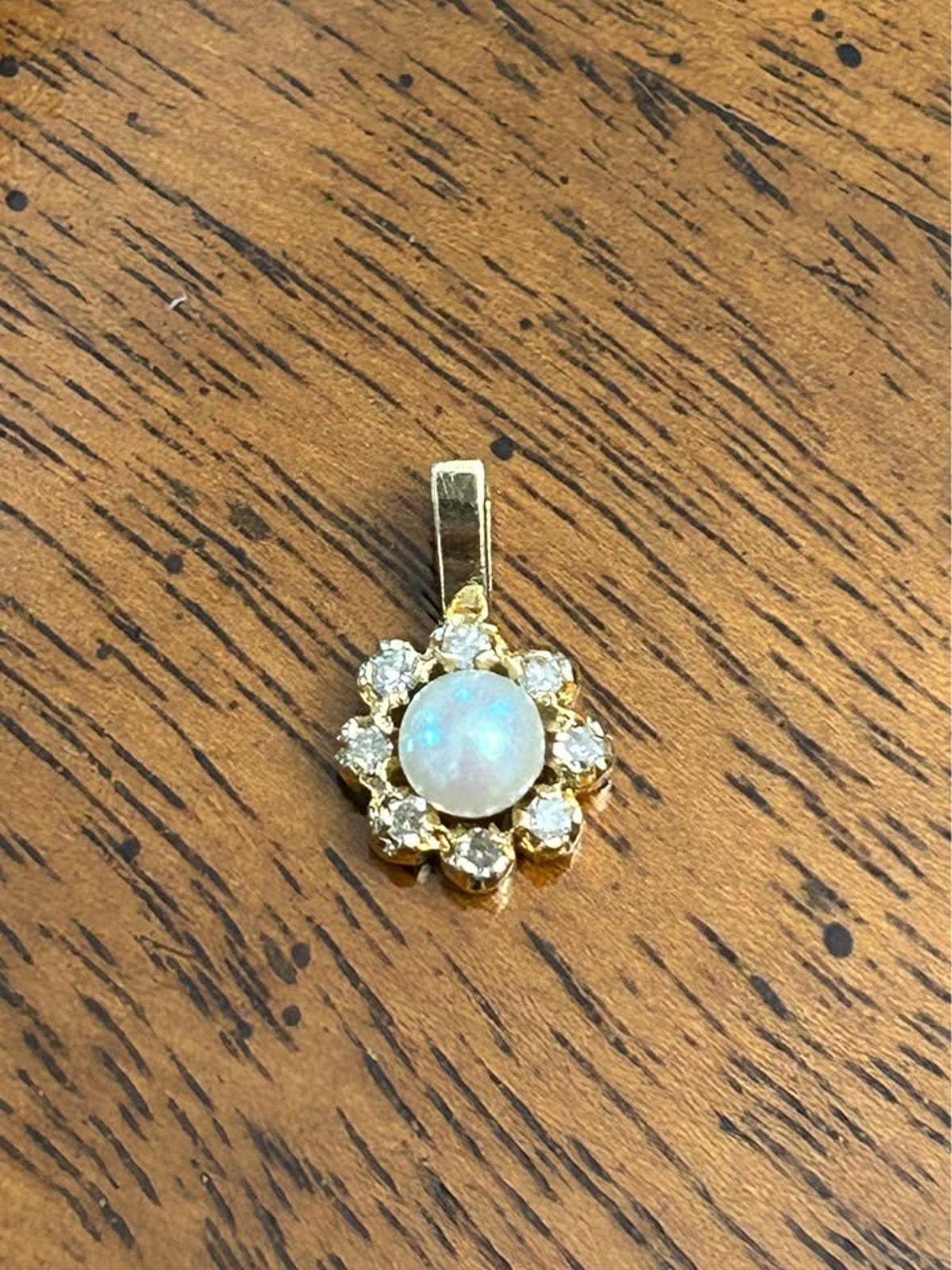 Vintage 14K Gold Pearl and Diamond Jewelry Set