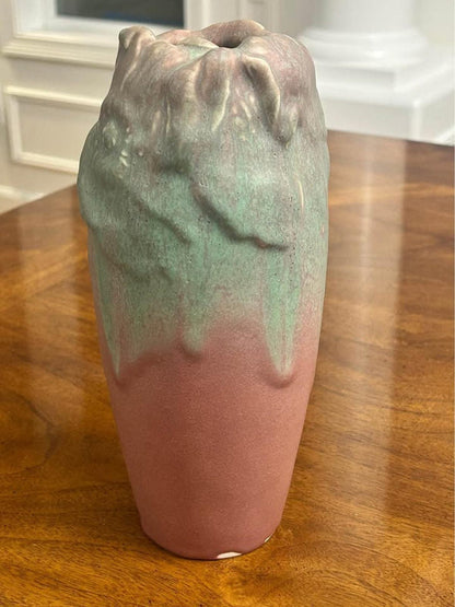Antique 1907 Rookwood Pottery Matte Vellum Drip Glaze Vase Shape 1005