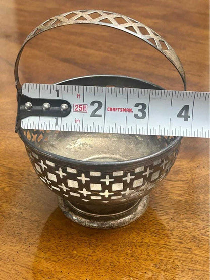 Antique 1913 Smith Patterson Sterling Silver Brae Burn Golf Trophy Basket