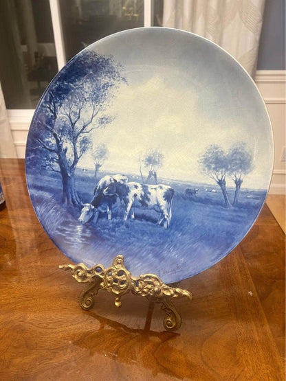 Antique Royal Delft De Porceleyne Fles Charger After Jan Vrolijk