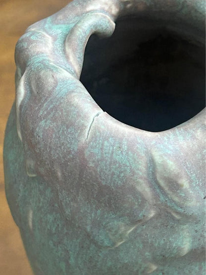 Antique 1907 Rookwood Pottery Matte Vellum Drip Glaze Vase Shape 1005