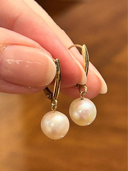 Vintage 14K Gold Pearl and Diamond Jewelry Set
