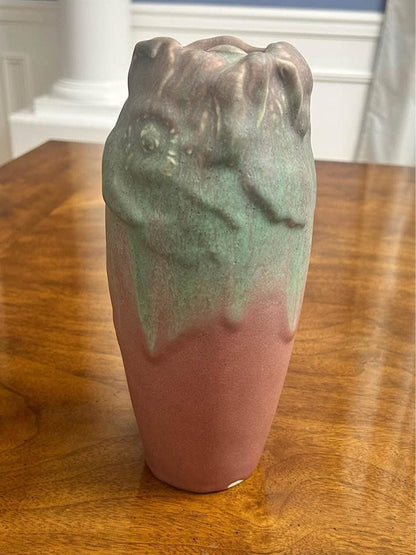 Antique 1907 Rookwood Pottery Matte Vellum Drip Glaze Vase Shape 1005