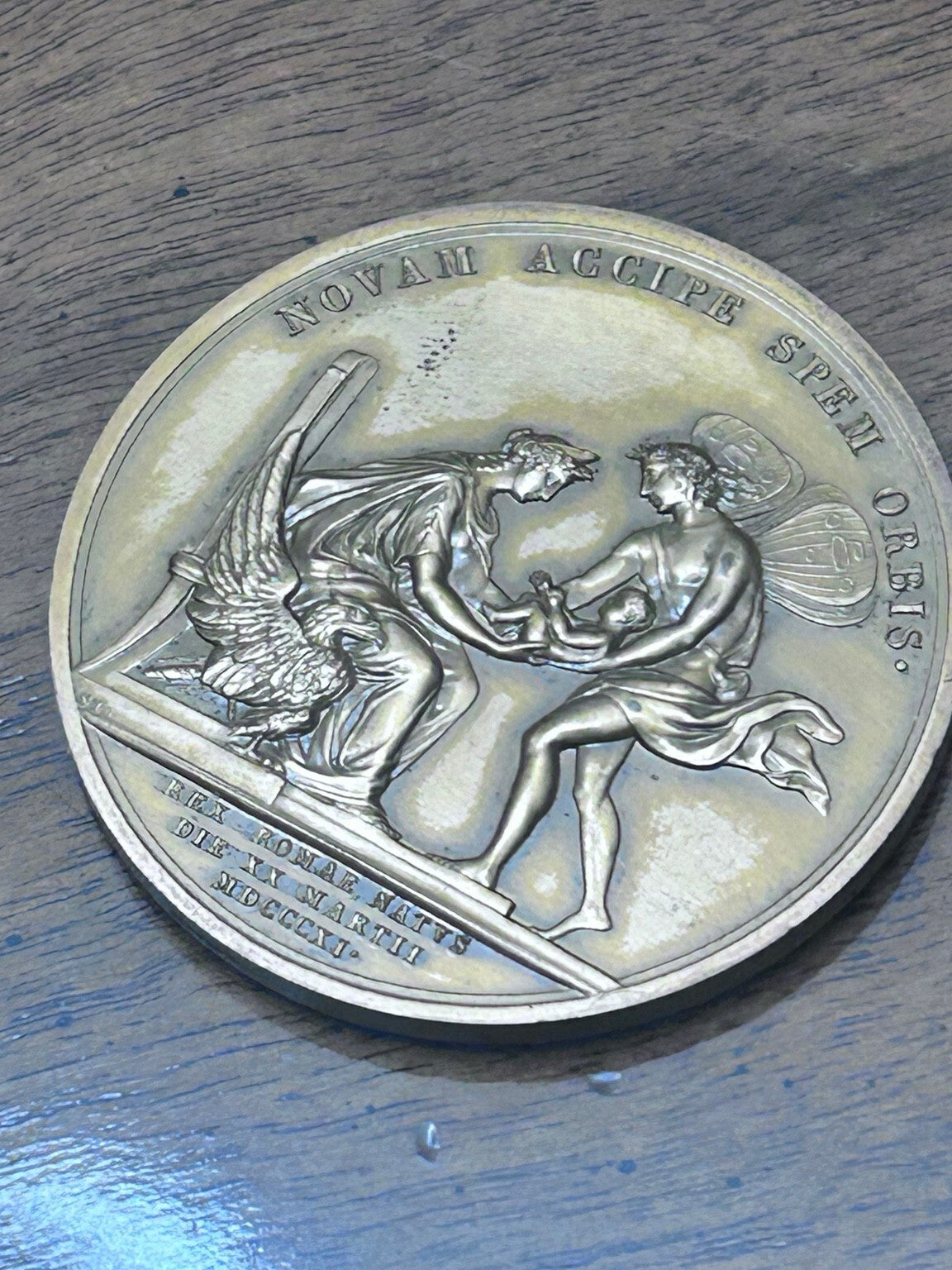 Vintage Monnaie de Paris Napoleon I & Marie Louise Bronze Medal, Stuckhart 1811 Design