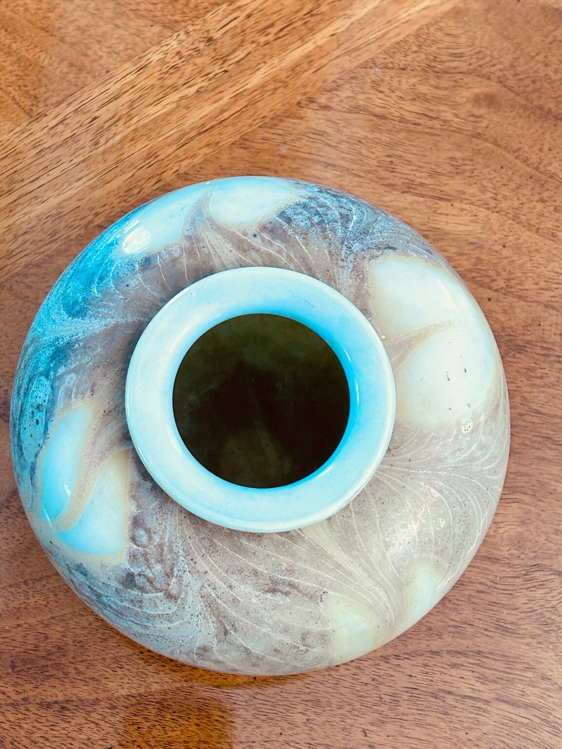 Randy Strong Iridescent Art Glass Vase, 1974