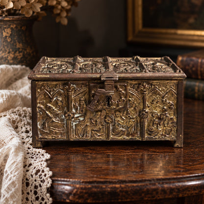 Antique Erhard & Söhne Gothic Revival Casket Box, Germany