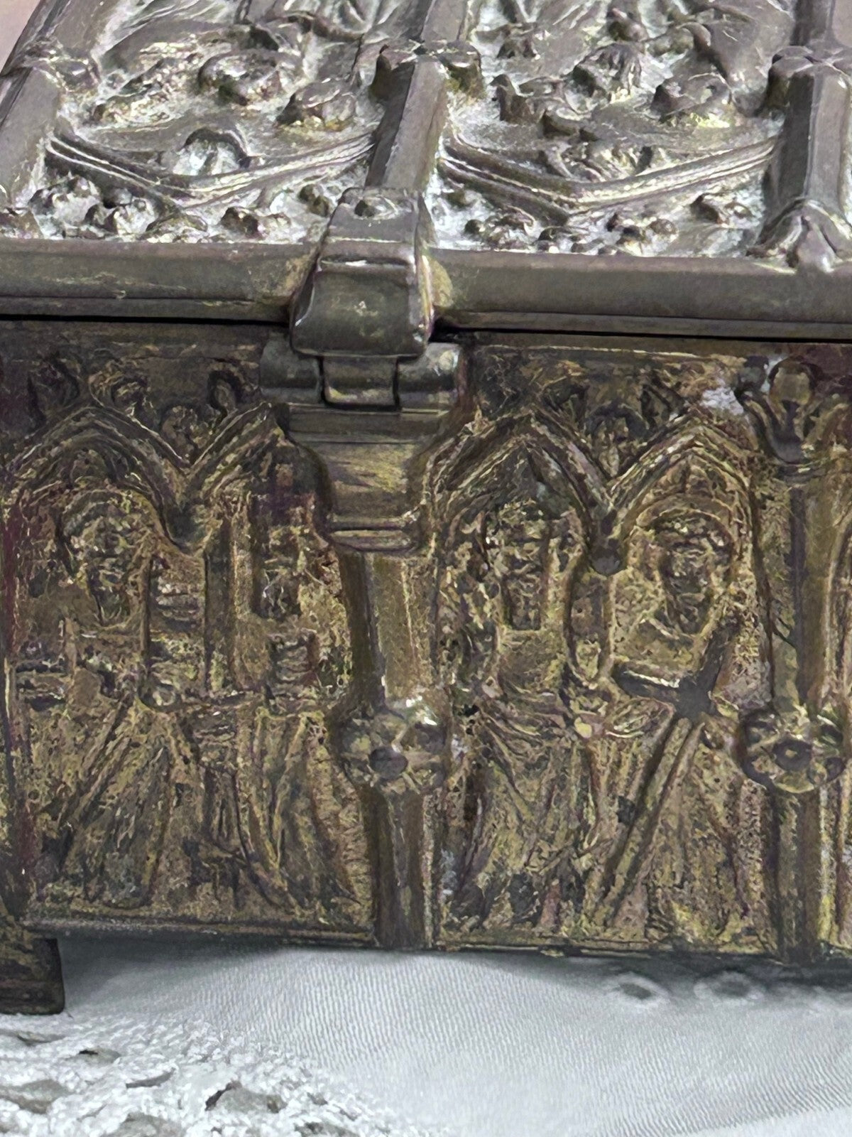 Antique Erhard & Söhne Gothic Revival Casket Box, Germany