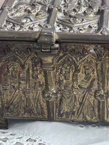 Antique Erhard & Söhne Gothic Revival Casket Box, Germany