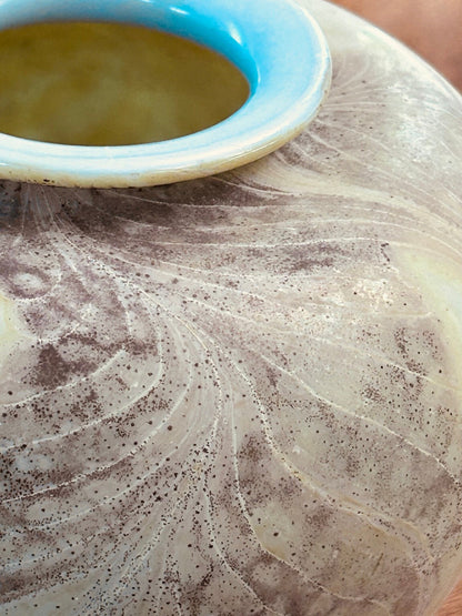 Randy Strong Iridescent Art Glass Vase, 1974