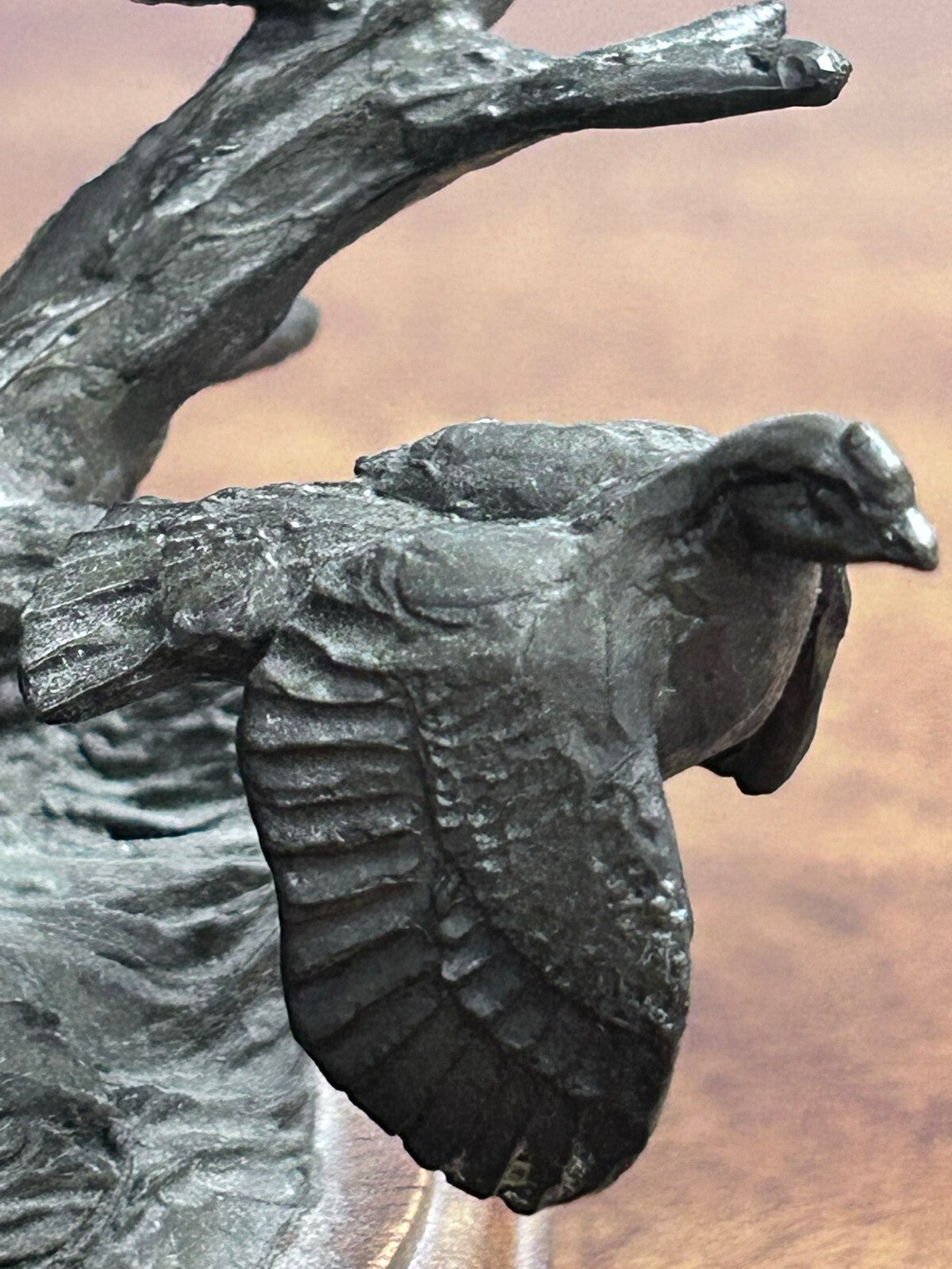 C. Burleson Nestled In Bird Bronze Sculpture, Signed Edition 8/25