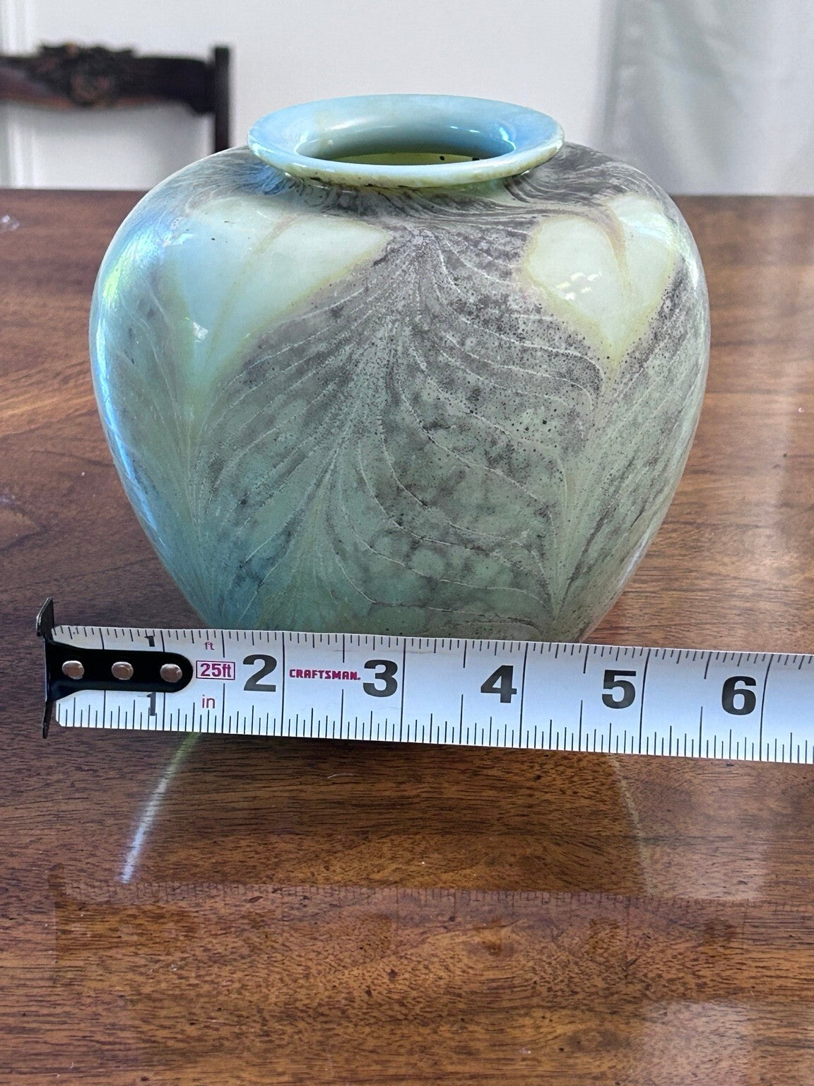 Randy Strong Iridescent Art Glass Vase, 1974