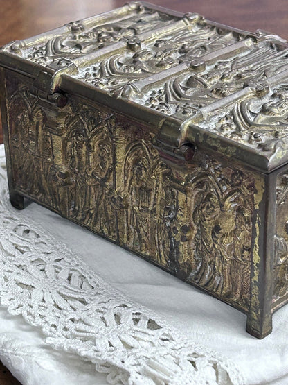 Antique Erhard & Söhne Gothic Revival Casket Box, Germany