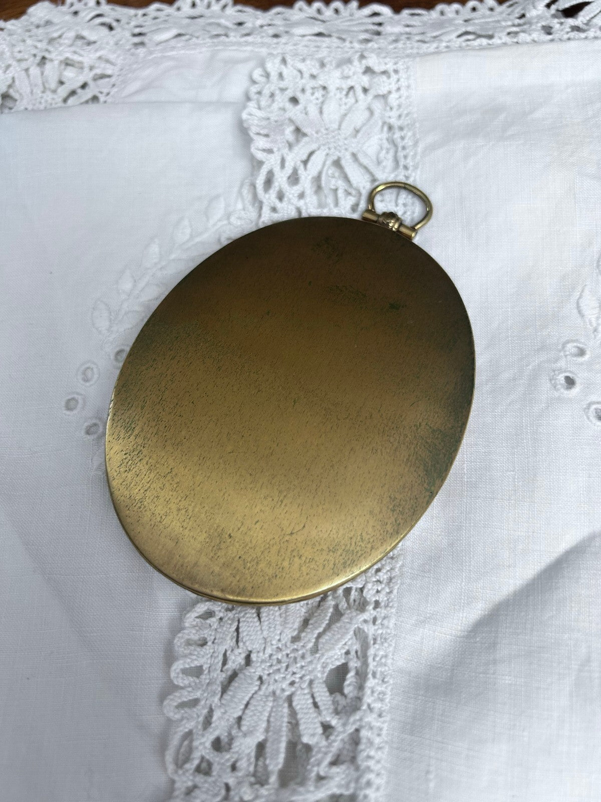 Vintage Oval Woman's Portrait in Red Bachrach Presentation Case