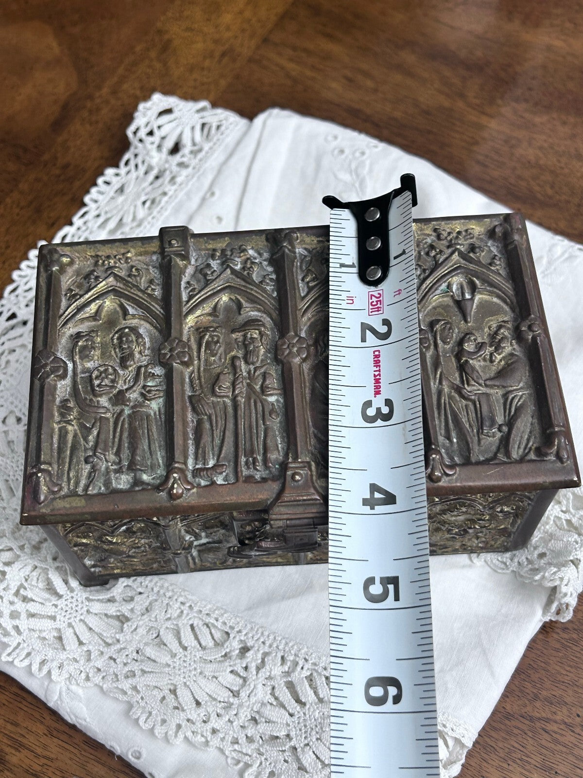 Antique Erhard & Söhne Gothic Revival Casket Box, Germany