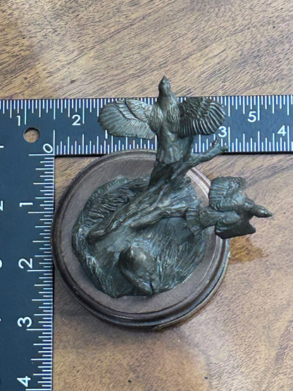 C. Burleson Nestled In Bird Bronze Sculpture, Signed Edition 8/25