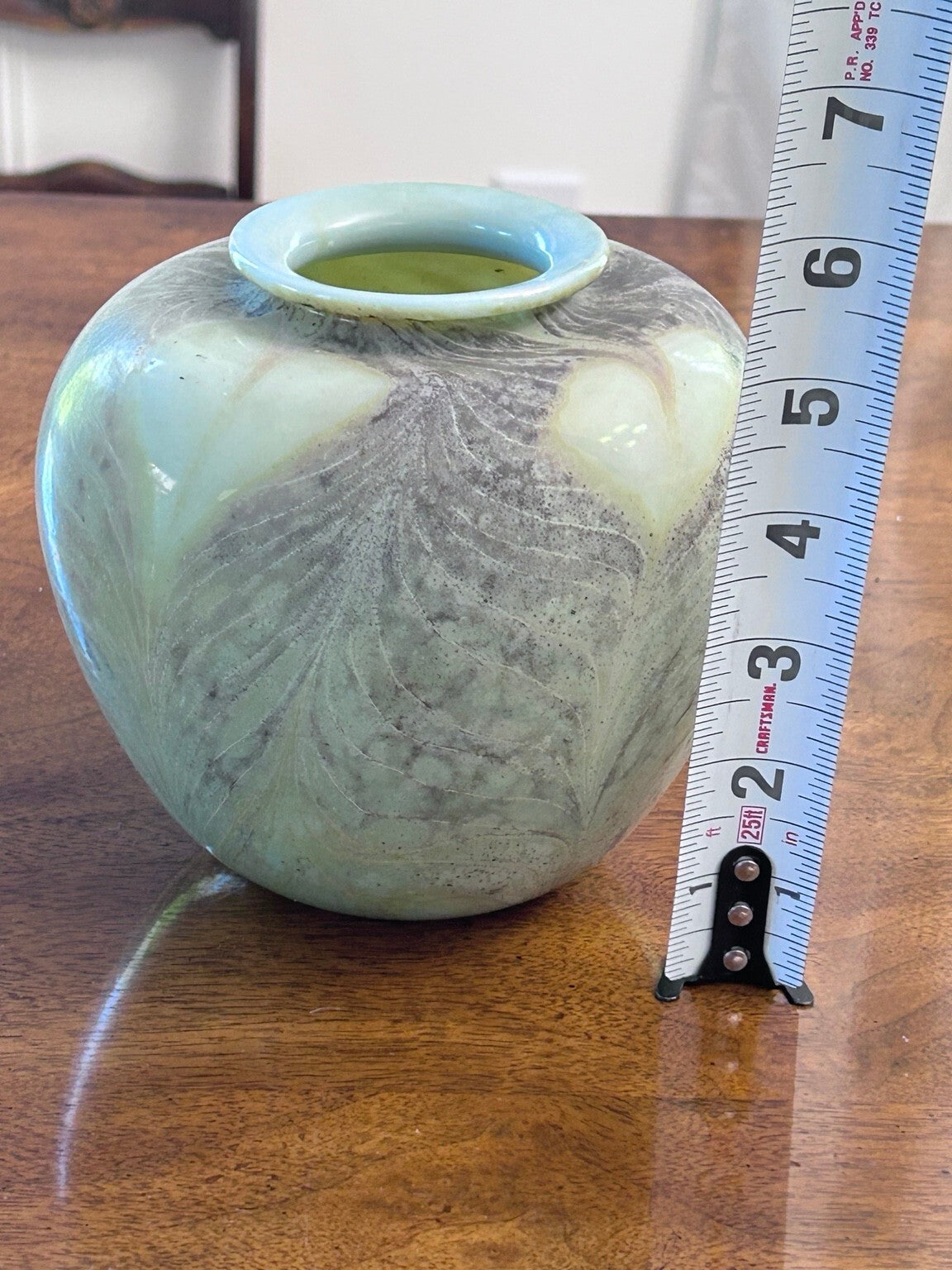 Randy Strong Iridescent Art Glass Vase, 1974