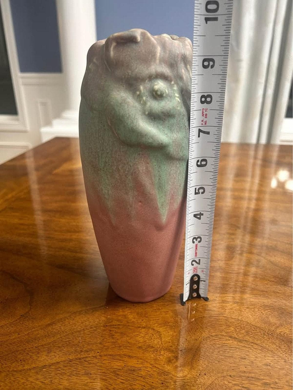 Antique 1907 Rookwood Pottery Matte Vellum Drip Glaze Vase Shape 1005