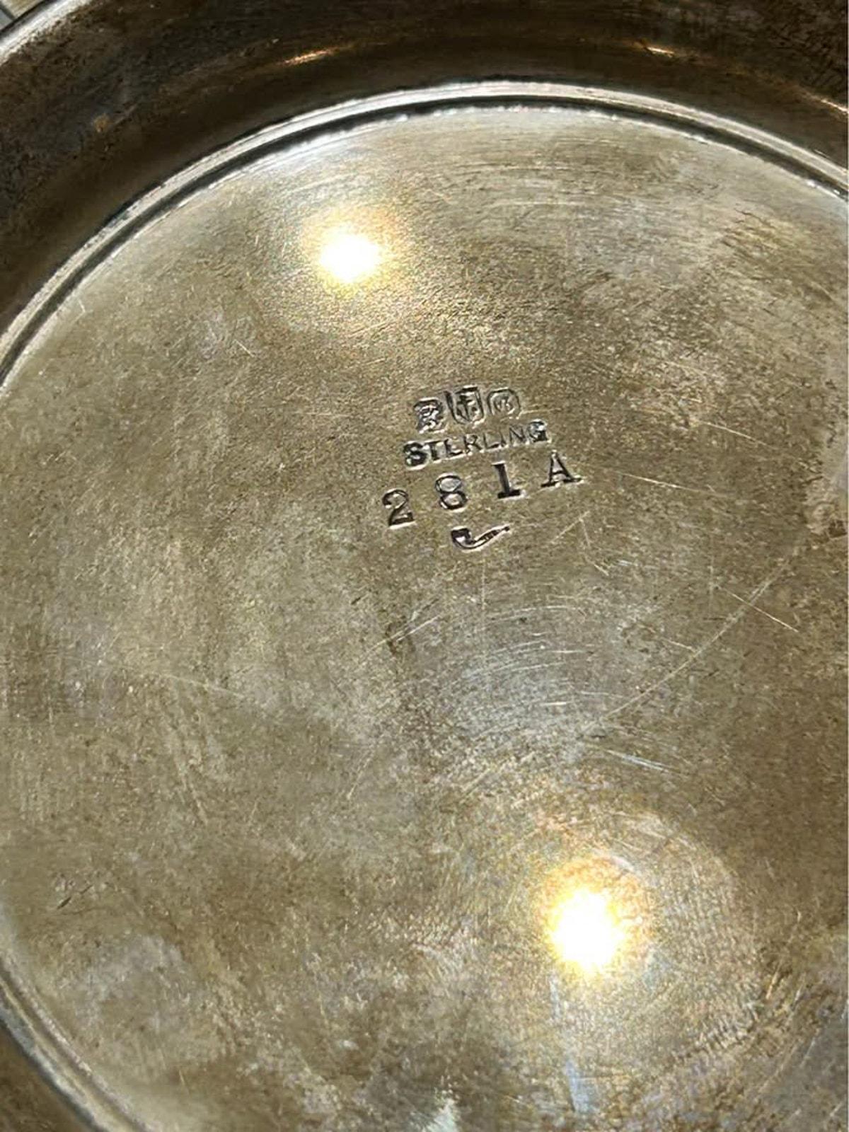 Antique 1911 Gorham Sterling Silver Reticulated Sandwich Plate | Pattern 281A