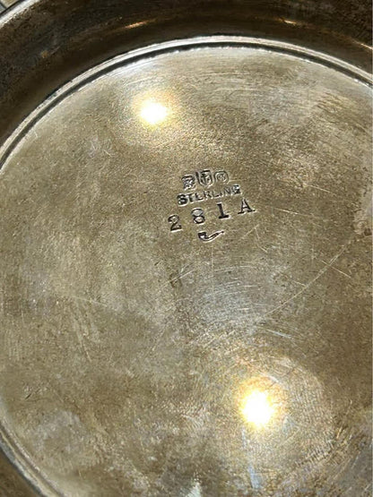 Antique 1911 Gorham Sterling Silver Reticulated Sandwich Plate | Pattern 281A