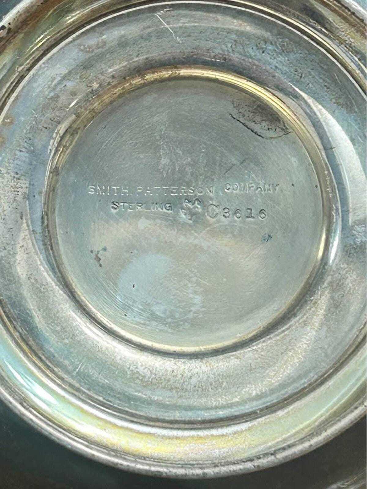 Antique 1913 Smith Patterson Sterling Silver Brae Burn Golf Trophy Basket