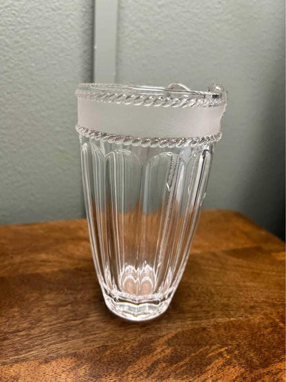 Evita Crystal "Merci Chérie" 24% Lead Crystal Bow Vase - Made in Germany