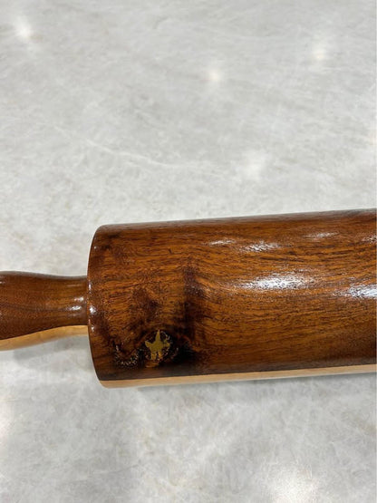 Artisan 19" Striped Walnut & Maple Hardwood Rolling Pin