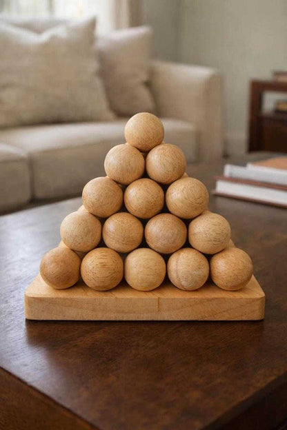 Vintage Mike Reilly Cannonball Puzzle | Geometric Wooden Brain Teaser, NOS