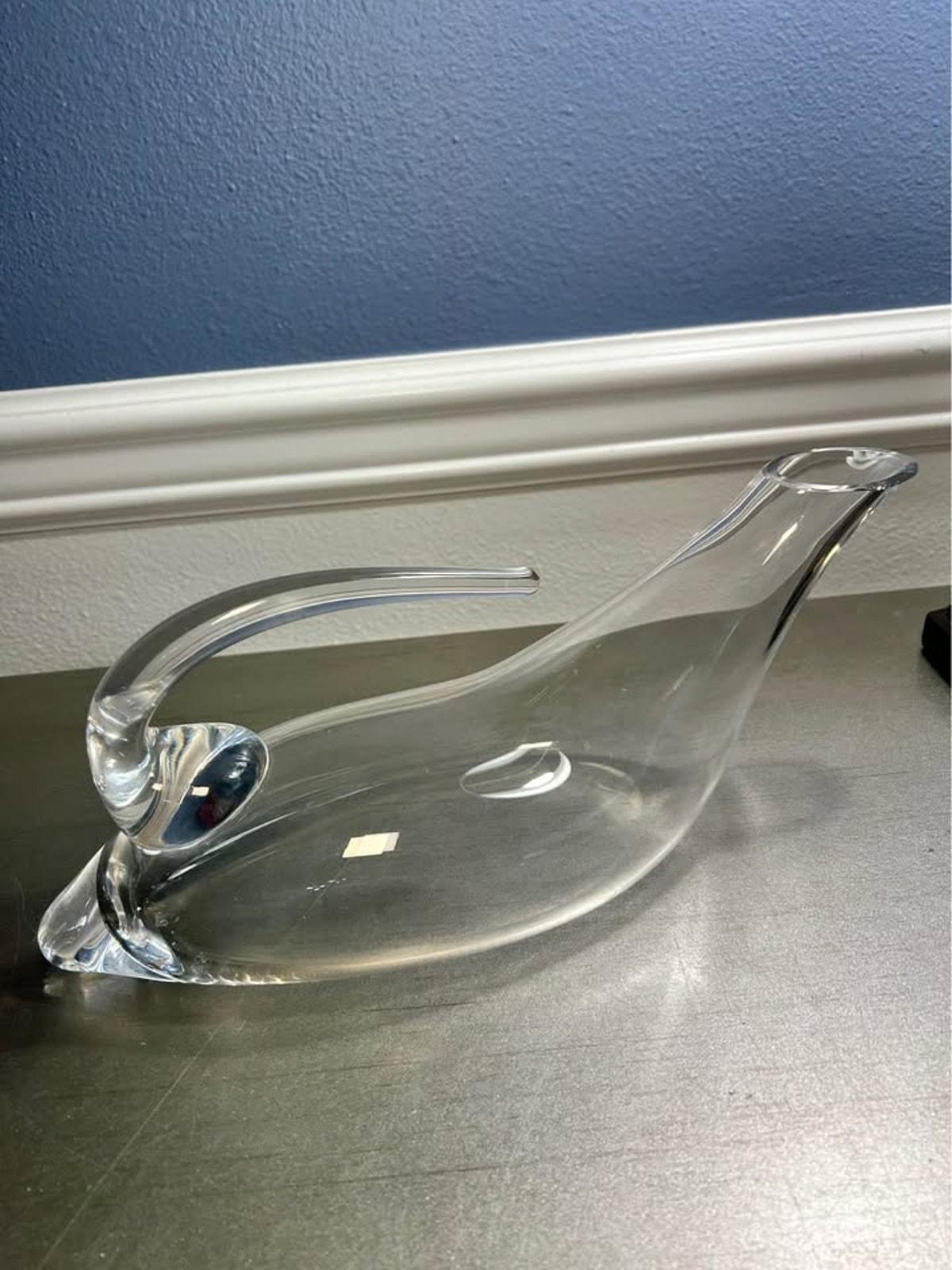 Riedel Signed Crystal Duck Decanter - Hand-Blown Austrian Wine Carafe