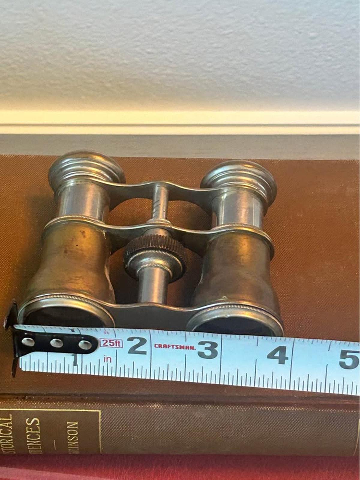 Antique Colmont Paris Solid Brass Opera Glasses