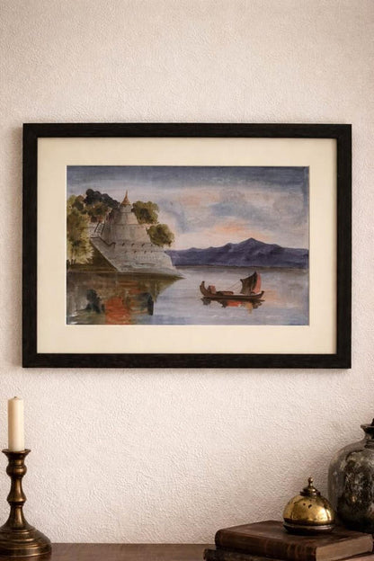 Arabian Collections Gallery - Bagan Myanmar Watercolor Set - 3 Framed Originals