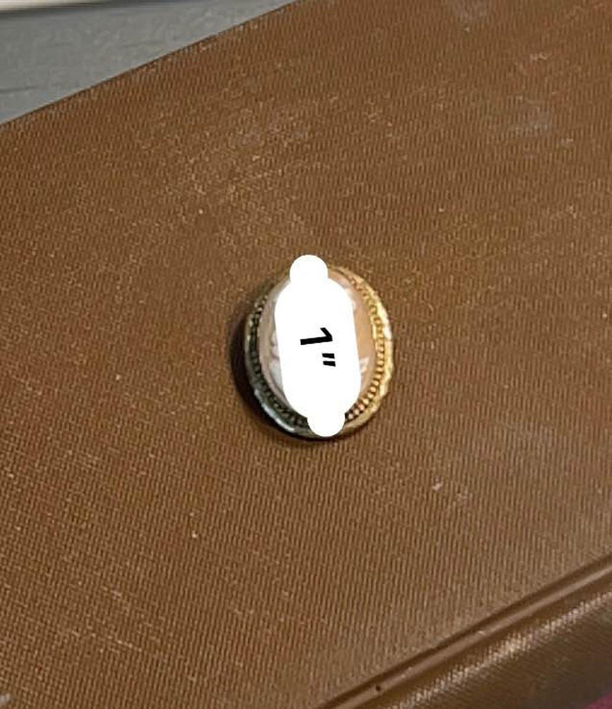 12K Gold Filled Hand-Carved Shell Cameo Brooch, Mid-Century Flora Profile