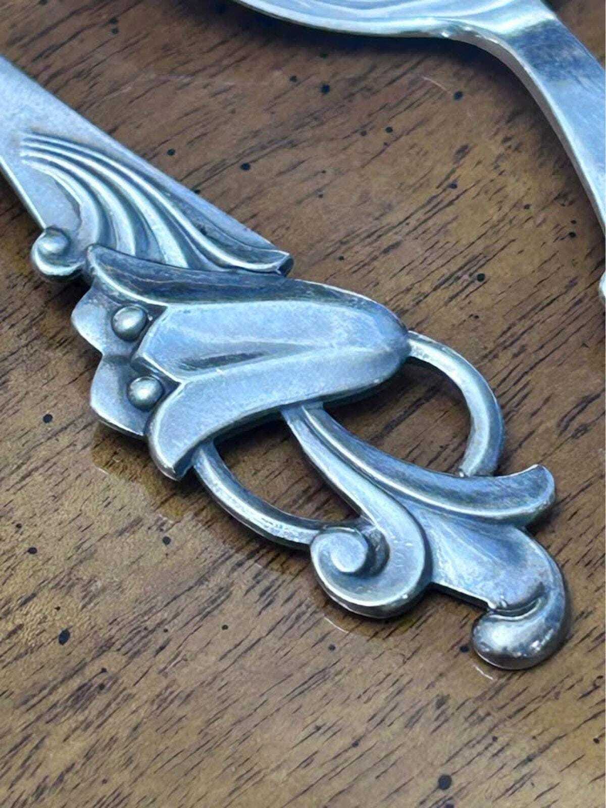 Vintage Th. Marthinsen Sterling Silver Norway 207 Pattern Small Spoons