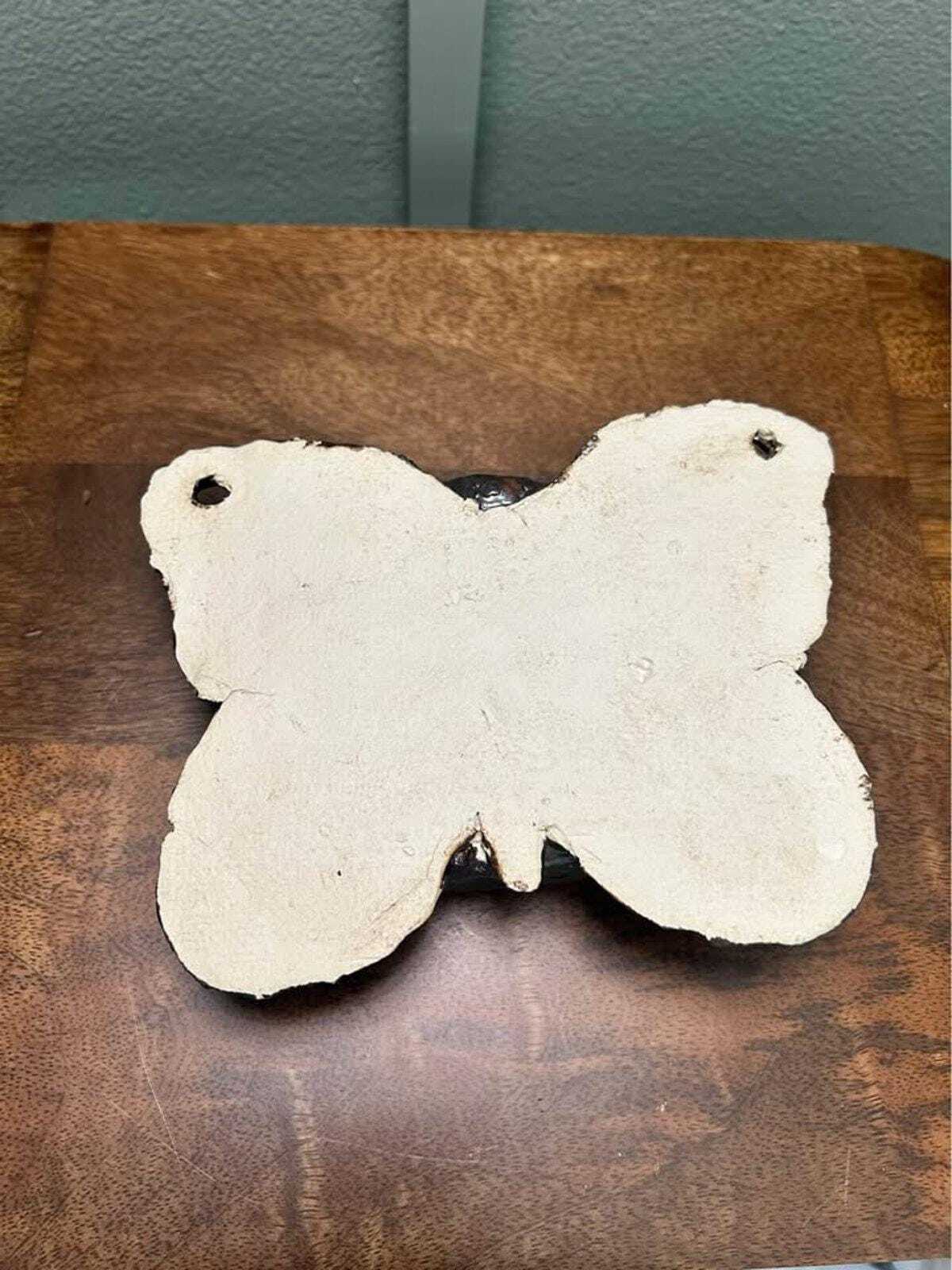Studio Pottery Butterfly Wall Pocket
