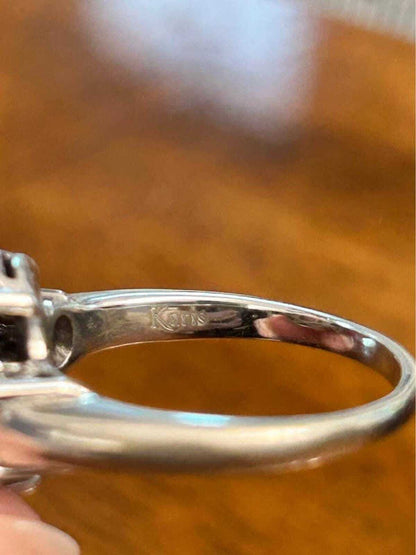Vintage Mid-Century Genuine Moonstone and Aquamarine Cocktail Ring - size 10.75