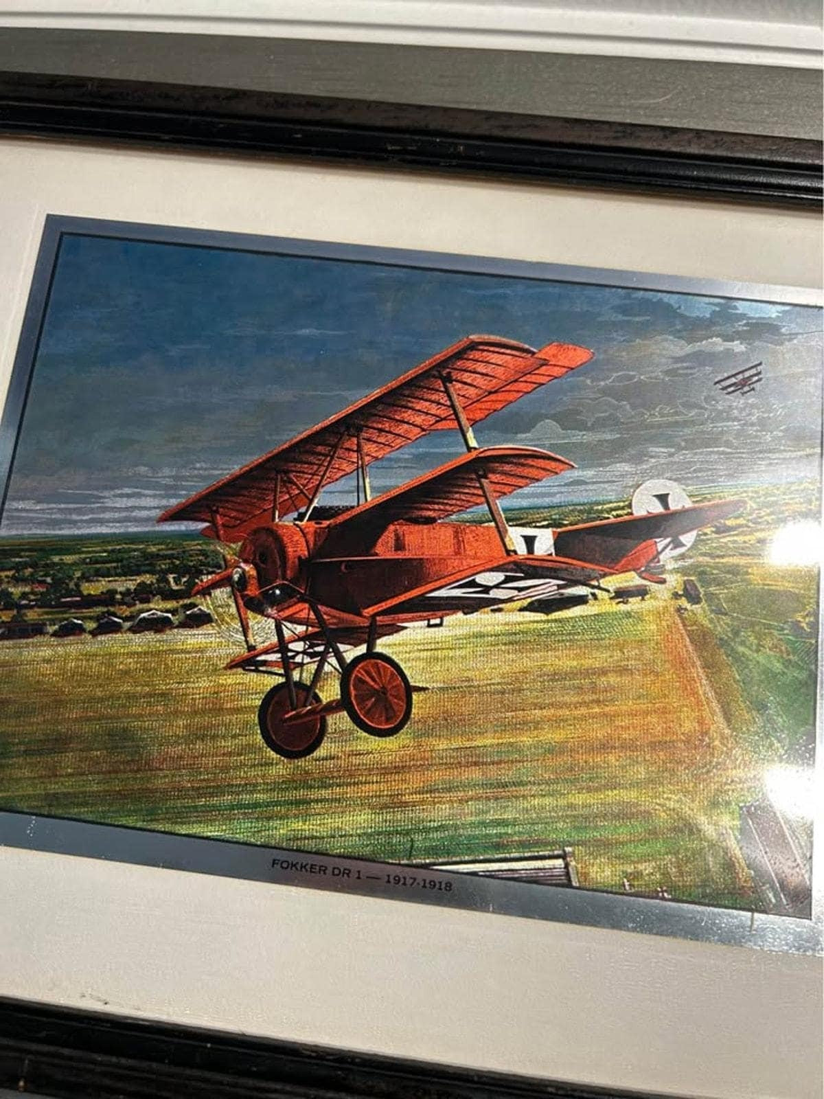 Jim Deneen Fokker DR-1 Red Baron WWI Color-Etch Print Wings of Glory