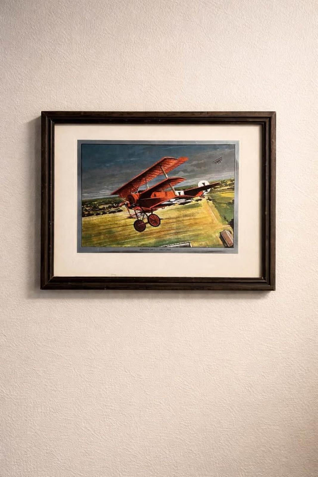 Jim Deneen Fokker DR-1 Red Baron WWI Color-Etch Print Wings of Glory
