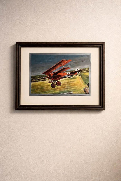Jim Deneen Fokker DR-1 Red Baron WWI Color-Etch Print Wings of Glory
