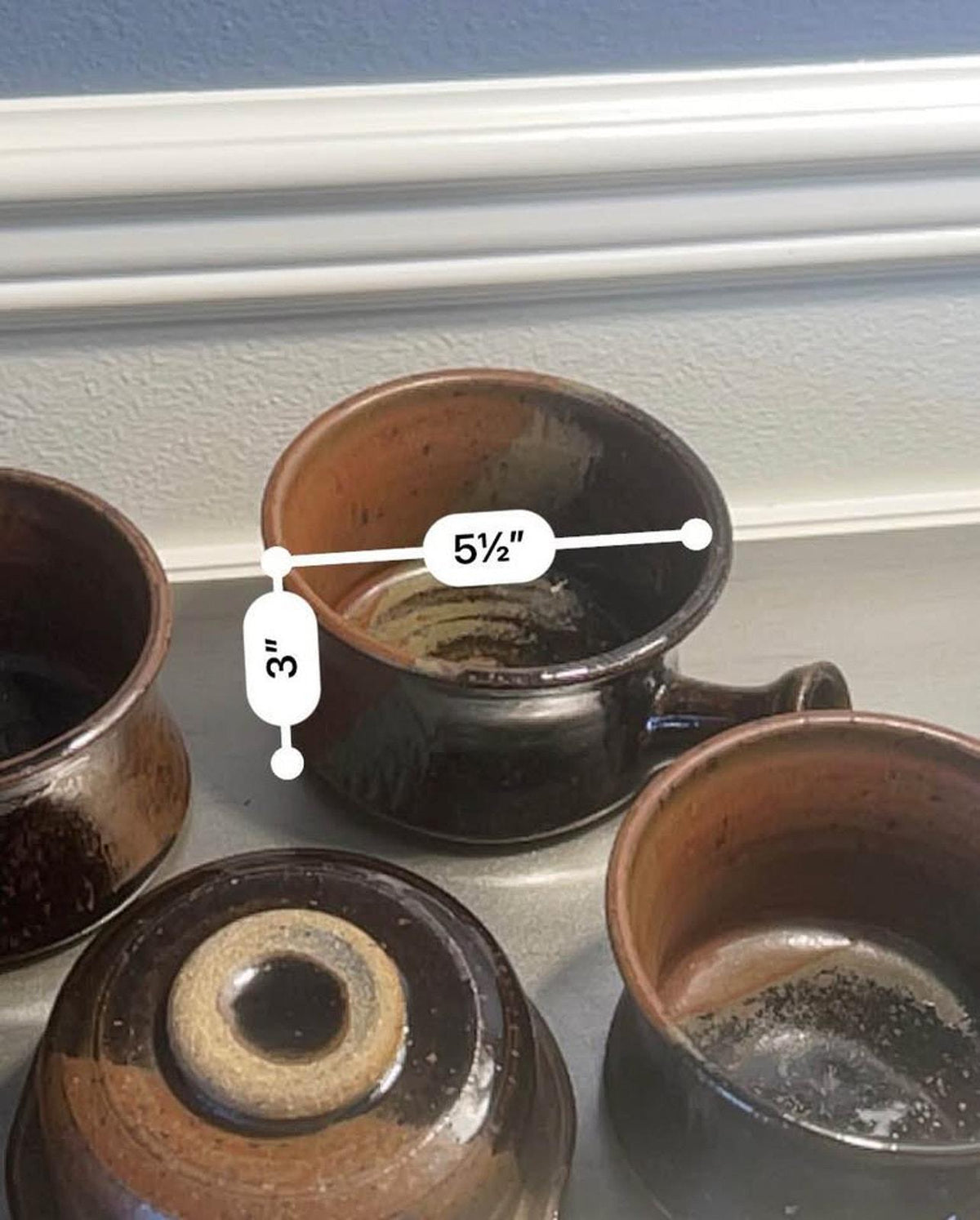 Hand-Signed Studio Stoneware: French Onion Soup & Lidded Casserole Set