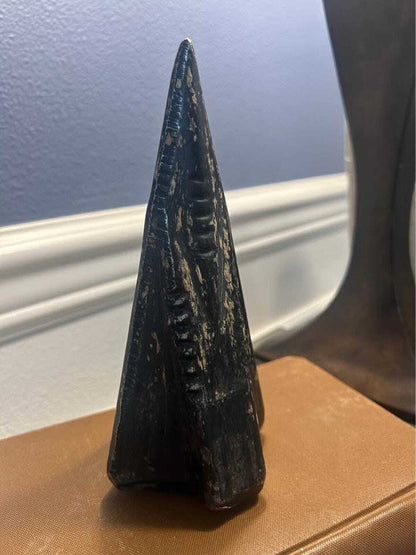 Forged Steel Log Splitter - Industrial Sculptural Object