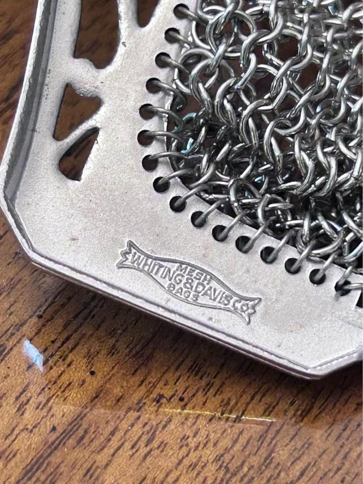 Vintage Whiting & Davis Art Deco Silver Tone Mesh Coin Purse