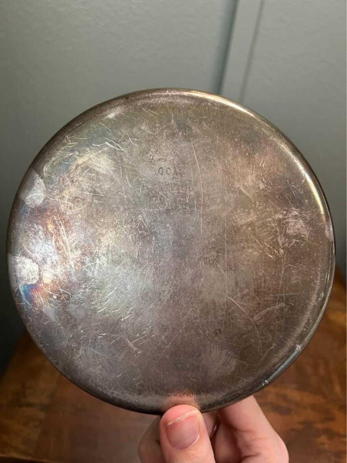 Rare Benedict Mfg. Co. Silver Plate Silent Butler with Engraved Heraldic Crest
