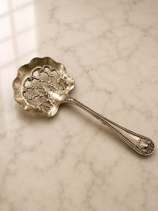 Antique Gorham Sterling Silver Pierced Bon Bon Spoon