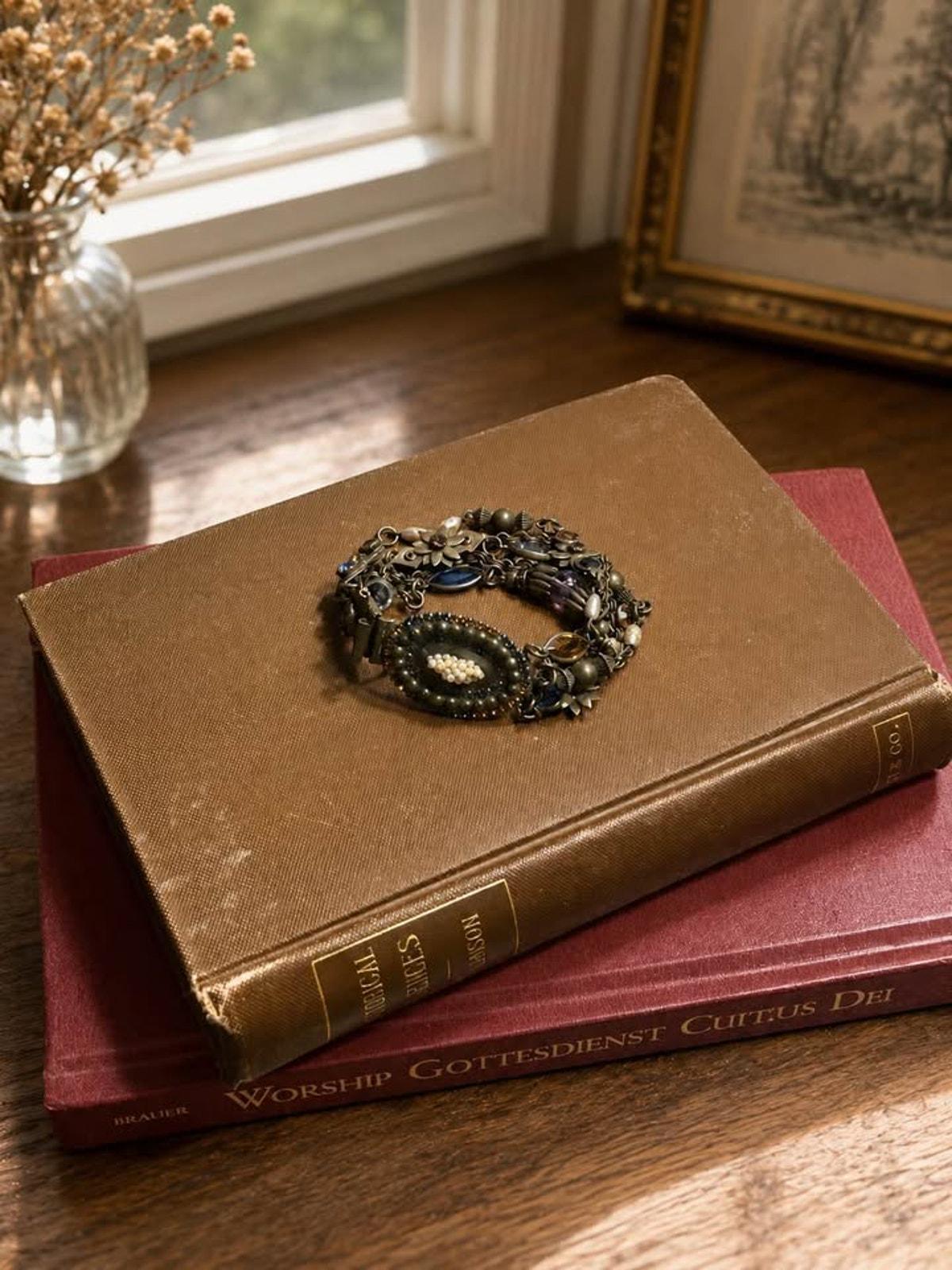 Sorrelli Vintage Multi-Strand Brass Bracelet with Austrian Crystals
