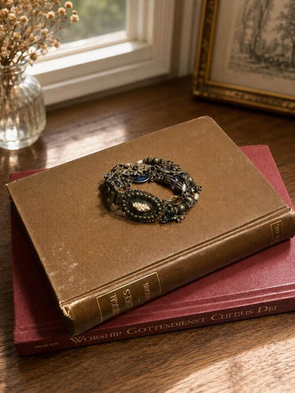 Sorrelli Vintage Multi-Strand Brass Bracelet with Austrian Crystals
