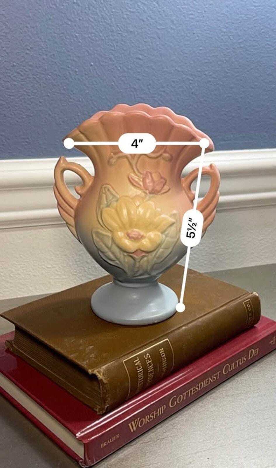 Hull Pottery Magnolia Matte Vase 12-5.25