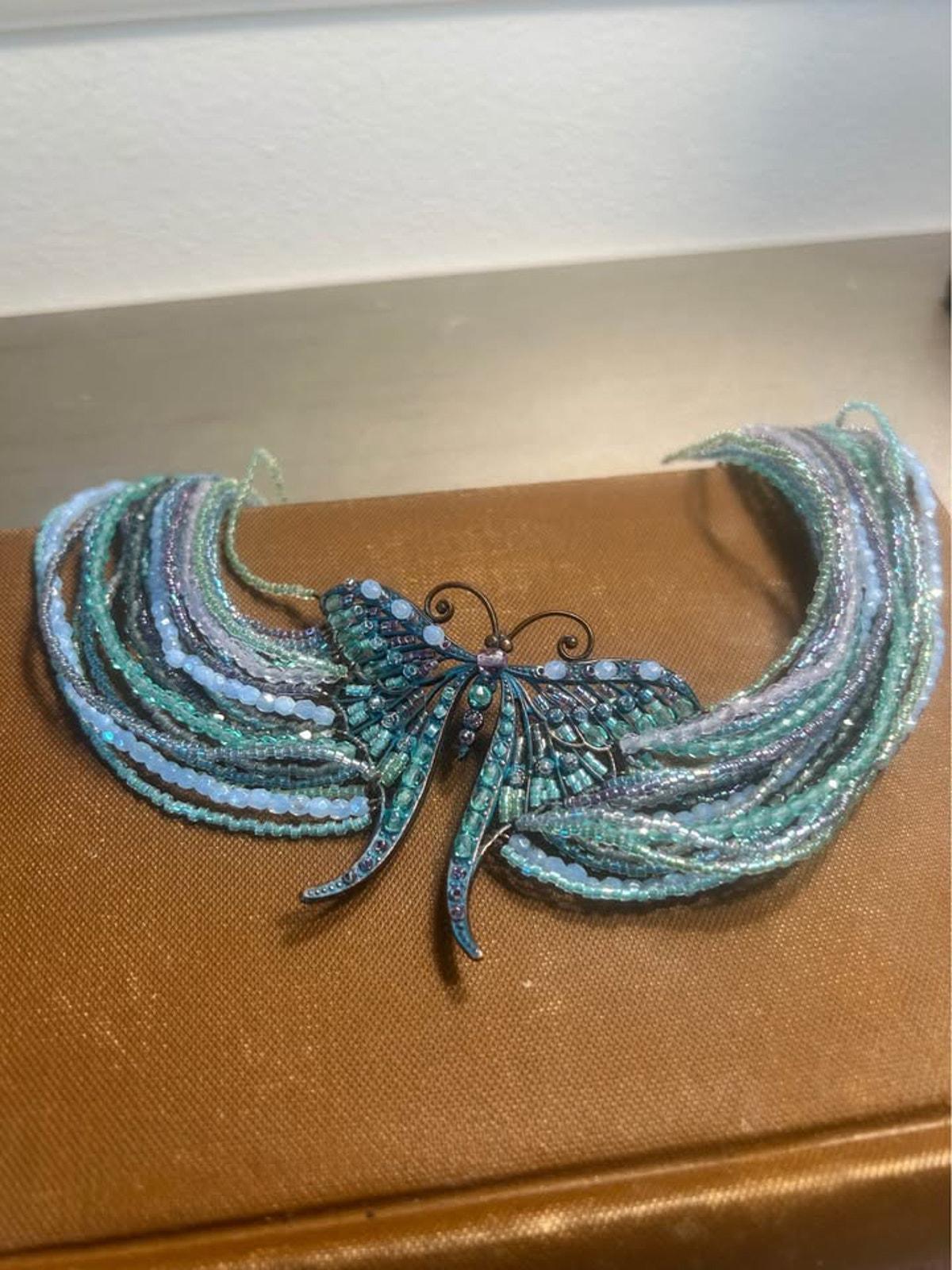 Satellite Paris Butterfly Bib Necklace